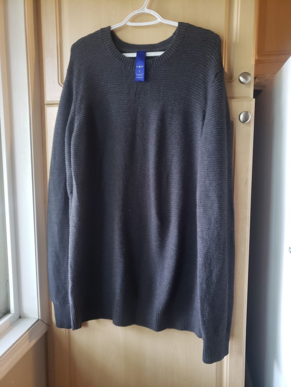 Kit and Ace Women's Sweater Dress Dark Charcoal Crewneck Sweater
